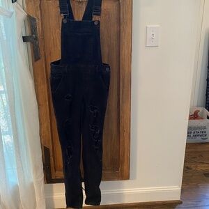 Dollhouse Black distressed overalls. Size 1.